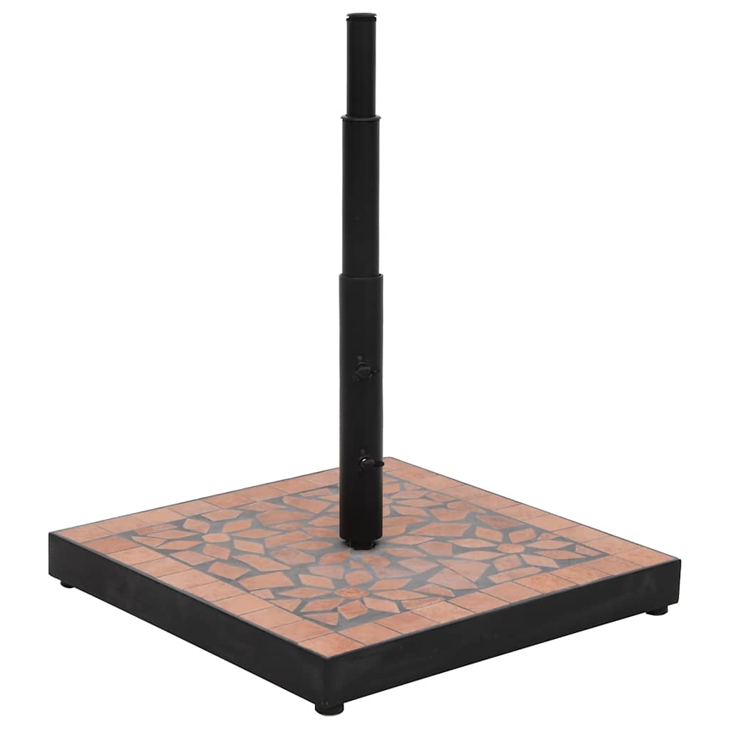 vidaXL Sonnenschirmständer Terrakotta Quadratisch 12 kg