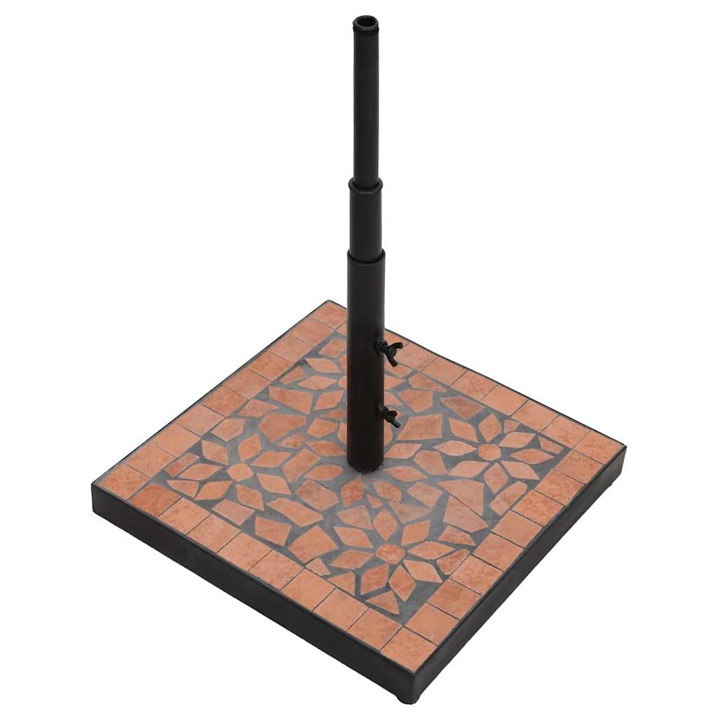 vidaXL Sonnenschirmständer Terrakotta Quadratisch 12 kg