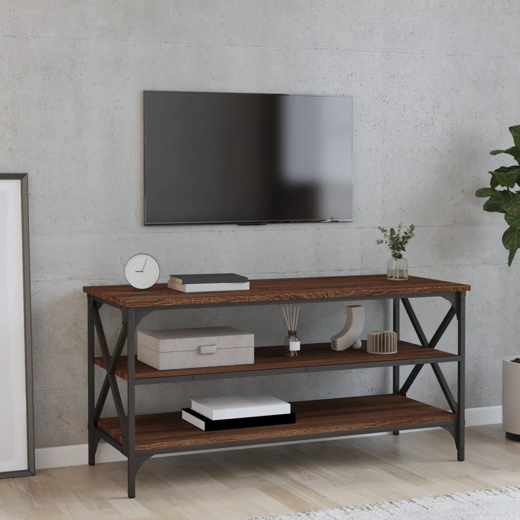 vidaXL TV-Schrank Braun Eichen-Optik 102x41x44 cm Holzwerkstoff