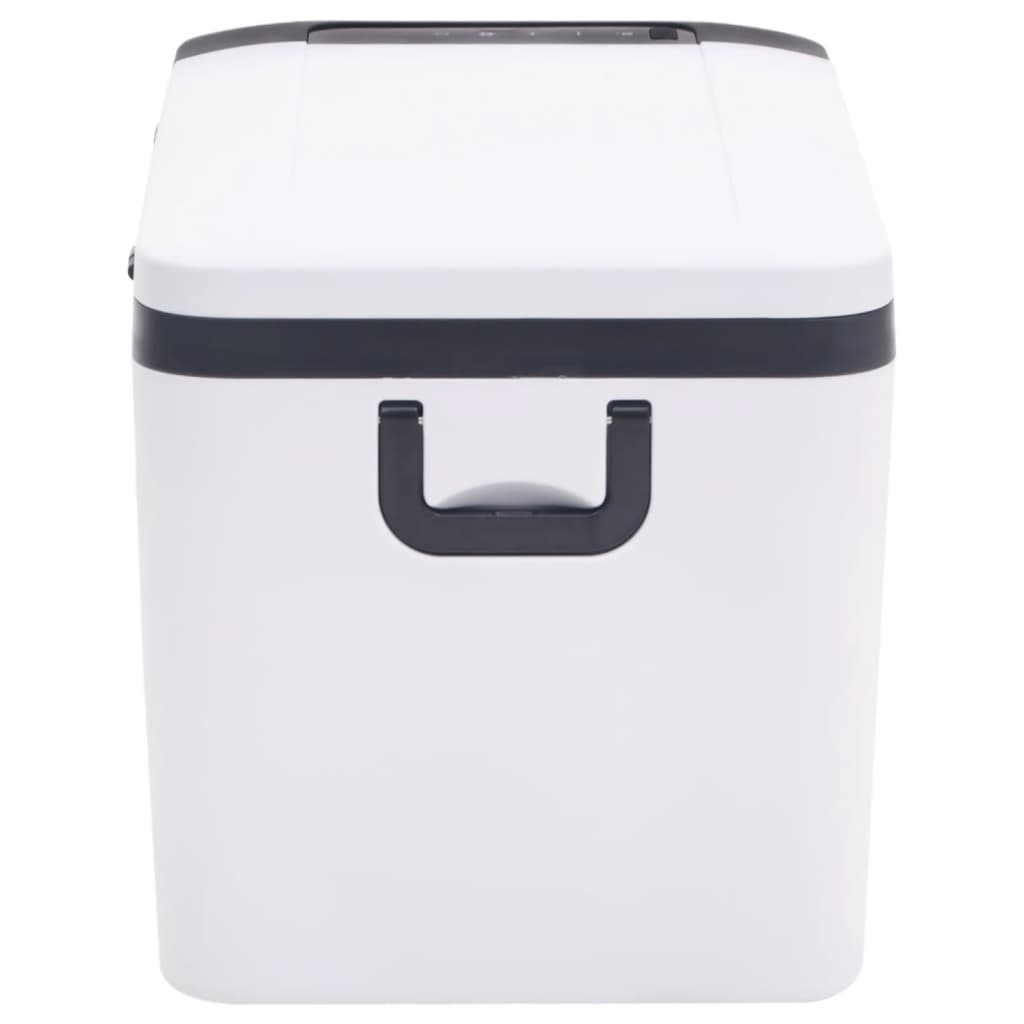 vidaXL Kühlbox mit Tragegriff Schwarz und Weiß 18L PP & PE