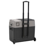 vidaXL Kühlbox mit Rollen und Griff Schwarz & Grau 30 L Polypropylen