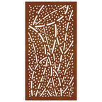 vidaXL Garten-Wanddeko 105x55 cm Cortenstahl Blatt-Design