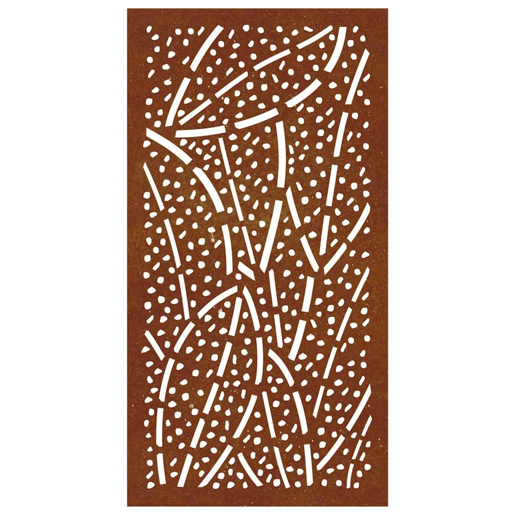 vidaXL Garten-Wanddeko 105x55 cm Cortenstahl Blatt-Design