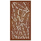 vidaXL Garten-Wanddeko 105x55 cm Cortenstahl Blatt-Design