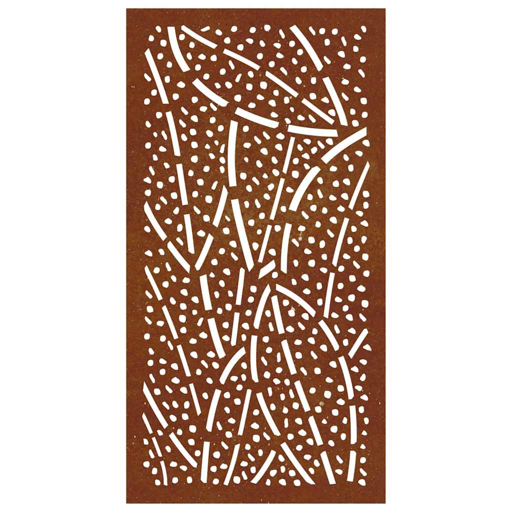 vidaXL Garten-Wanddeko 105x55 cm Cortenstahl Blatt-Design