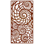 vidaXL Garten-Wanddeko 105x55 cm Cortenstahl Muschel-Design