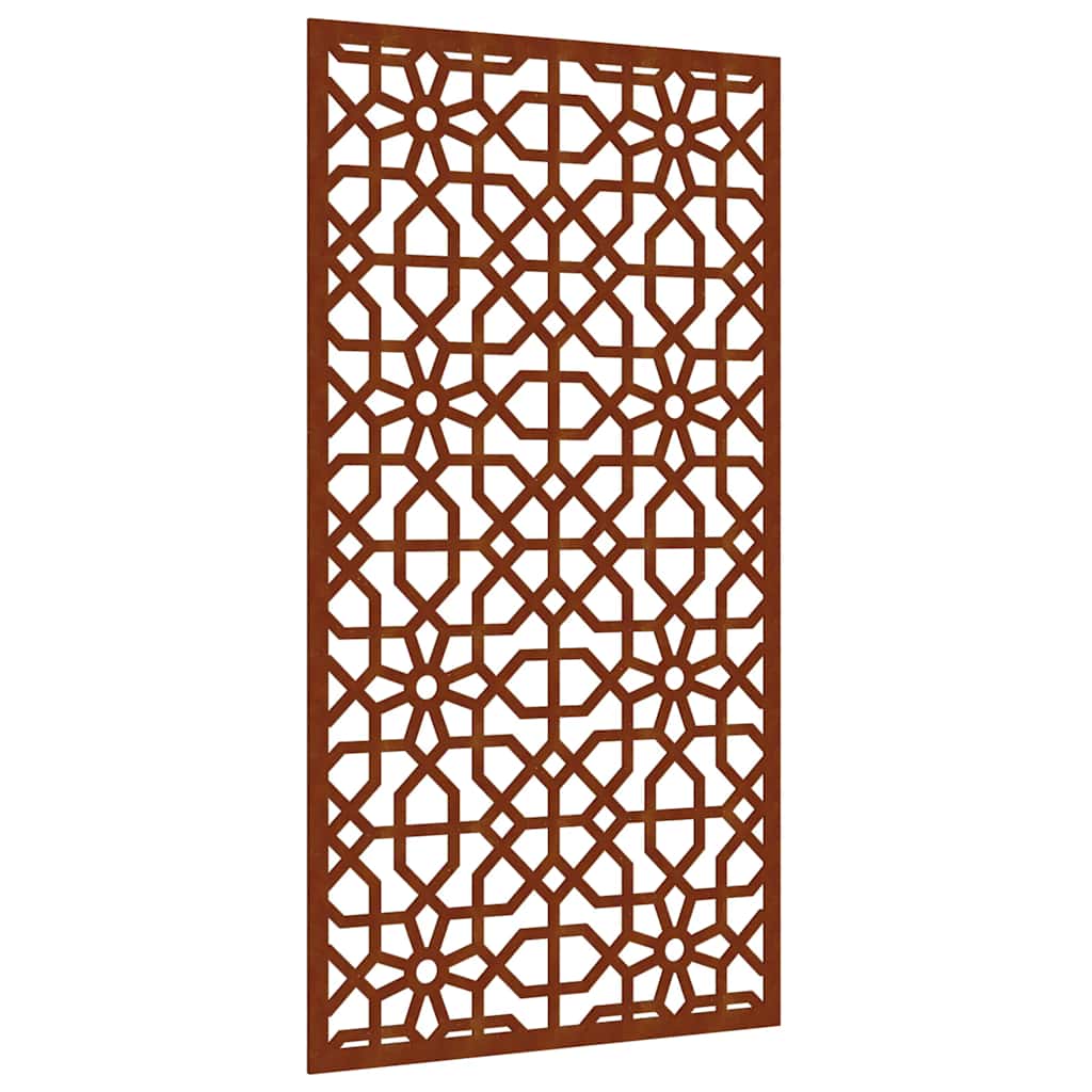 vidaXL Garten-Wanddeko 105x55 cm Cortenstahl Maurisches Design