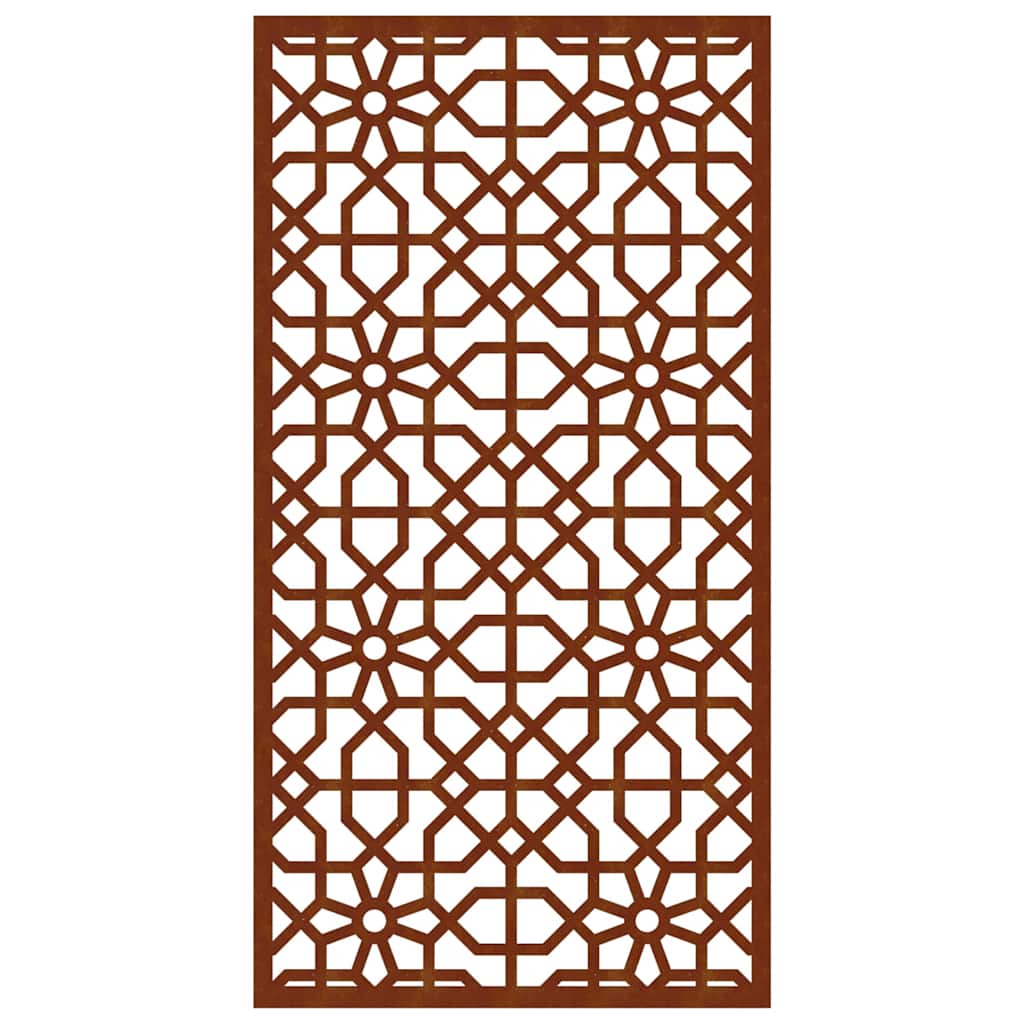 vidaXL Garten-Wanddeko 105x55 cm Cortenstahl Maurisches Design