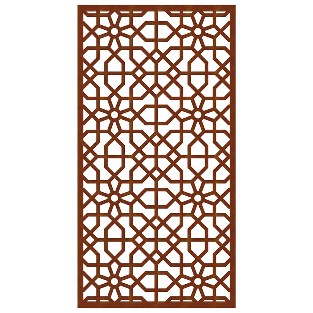 vidaXL Garten-Wanddeko 105x55 cm Cortenstahl Maurisches Design