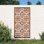 vidaXL Garten-Wanddeko 105x55 cm Cortenstahl Maurisches Design