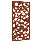 vidaXL Garten-Wanddeko 105x55 cm Cortenstahl Ahornblatt-Design
