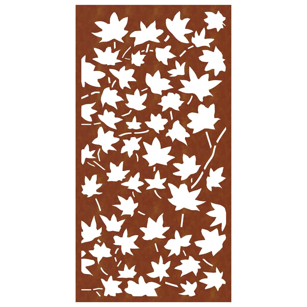 vidaXL Garten-Wanddeko 105x55 cm Cortenstahl Ahornblatt-Design