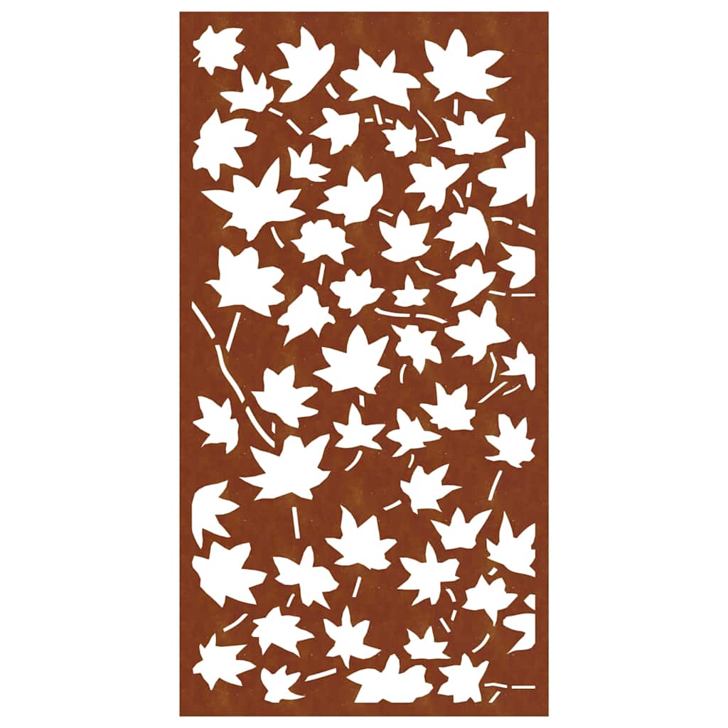 vidaXL Garten-Wanddeko 105x55 cm Cortenstahl Ahornblatt-Design