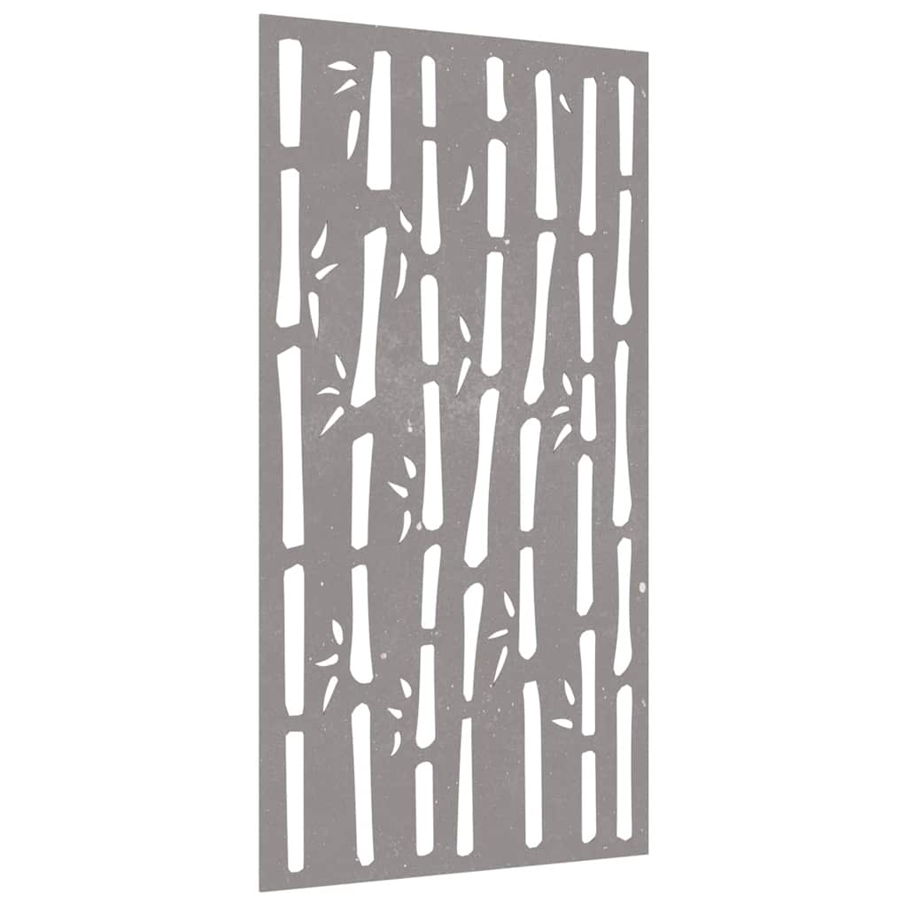 vidaXL Garten-Wanddeko 105x55 cm Cortenstahl Bambus-Design