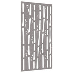 vidaXL Garten-Wanddeko 105x55 cm Cortenstahl Bambus-Design