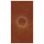 vidaXL Garten-Wanddeko 105x55 cm Cortenstahl Sonne-Design