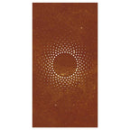 vidaXL Garten-Wanddeko 105x55 cm Cortenstahl Sonne-Design