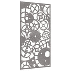 vidaXL Garten-Wanddeko 105x55 cm Cortenstahl Zahnrad-Design