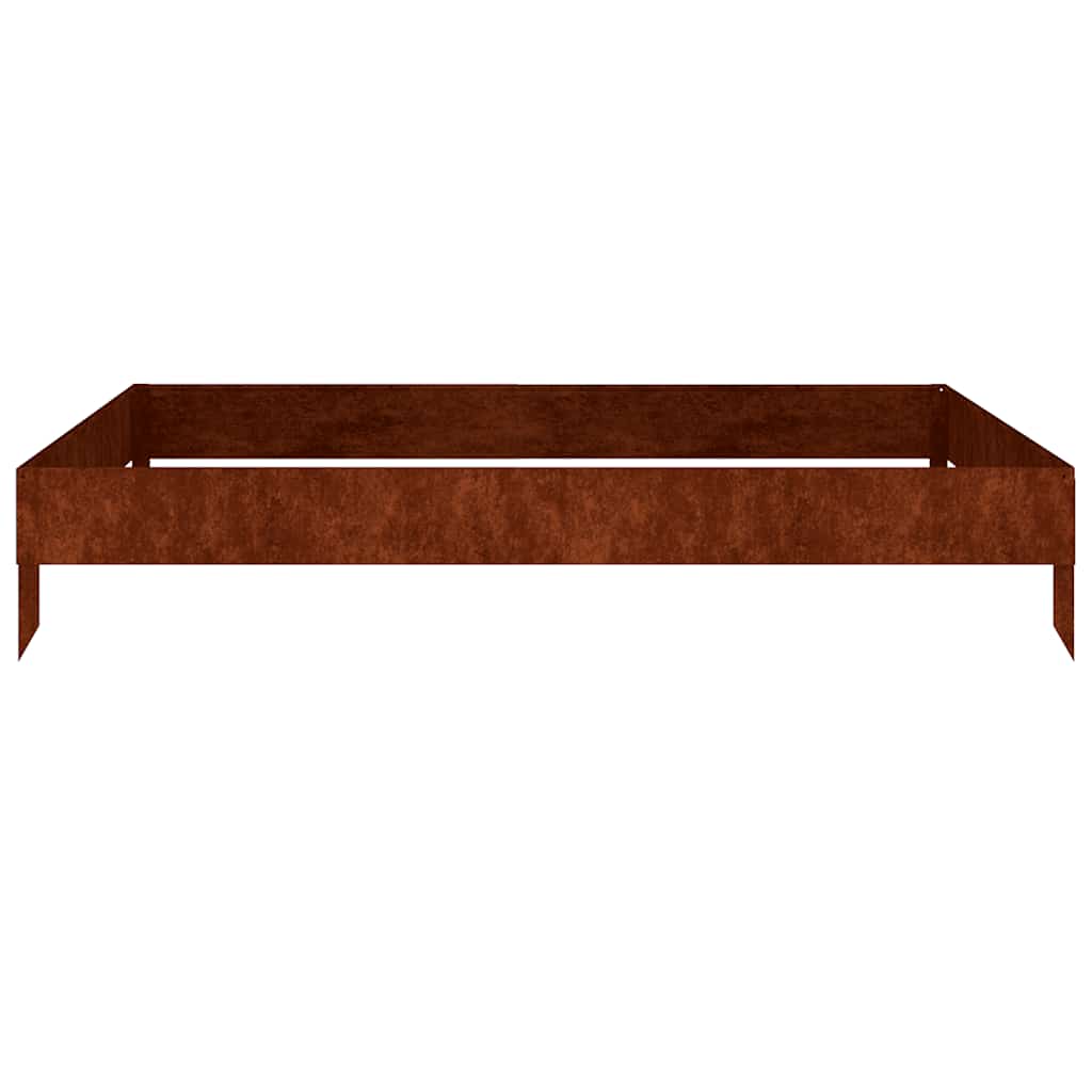 vidaXL Hochbeet 100x100x18,5 cm Cortenstahl