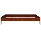 vidaXL Hochbeet 100x100x18,5 cm Cortenstahl