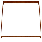 vidaXL Hochbeet 100x100x18,5 cm Cortenstahl