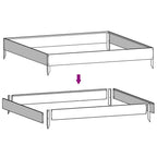 vidaXL Hochbeet 100x100x18,5 cm Cortenstahl