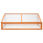 vidaXL Gewächshaus Orange 110x56x39 cm Tannenholz
