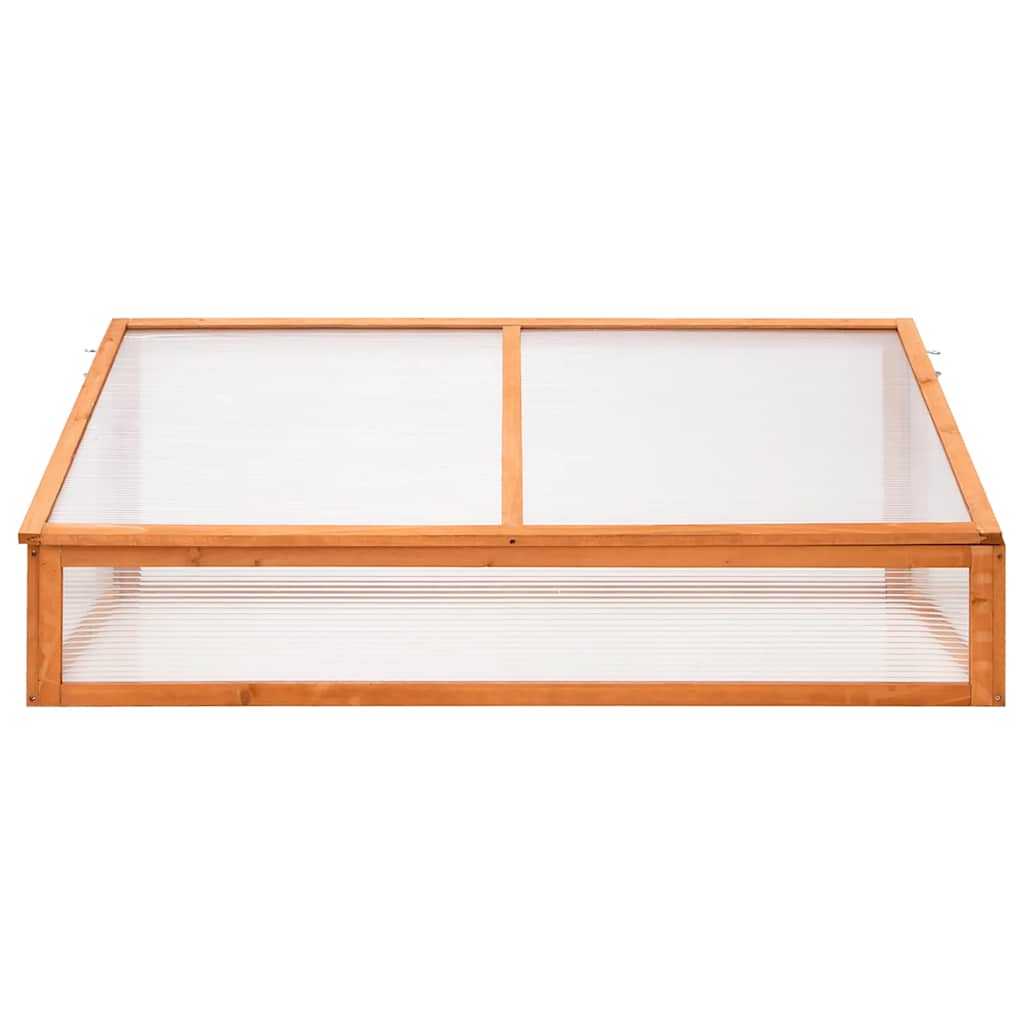 vidaXL Gewächshaus Orange 110x56x39 cm Tannenholz