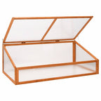 vidaXL Gewächshaus Orange 110x56x39 cm Tannenholz