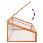 vidaXL Gewächshaus Orange 110x56x39 cm Tannenholz
