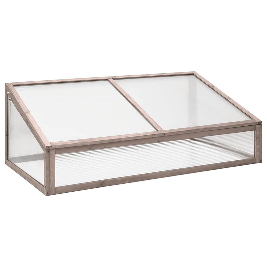 vidaXL Gewächshaus Orange 110x56x39 cm Tannenholz