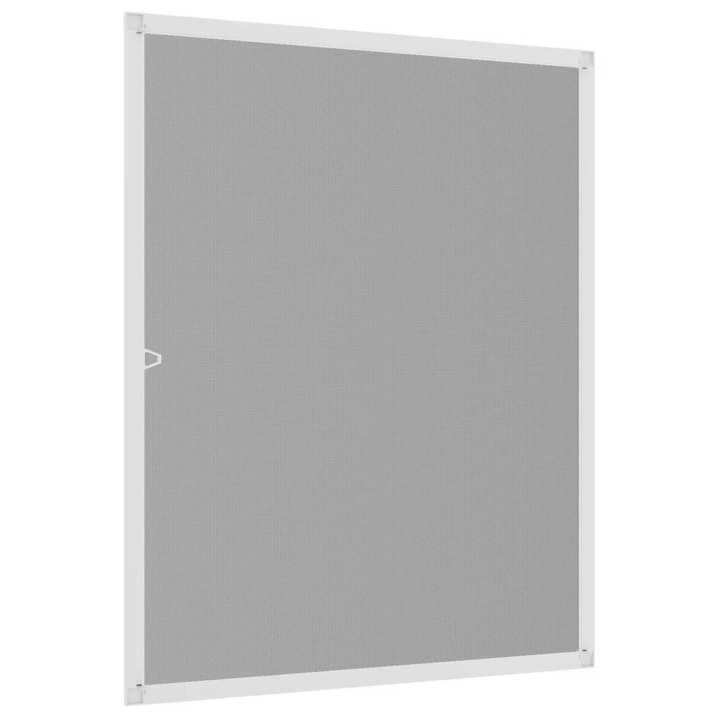 vidaXL Insektenschutz für Fenster Weiß 80x100 cm