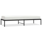 vidaXL Bettgestell Metall Schwarz 75x190 cm