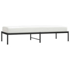 vidaXL Bettgestell Metall Schwarz 75x190 cm