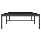 vidaXL Bettgestell Metall Schwarz 75x190 cm