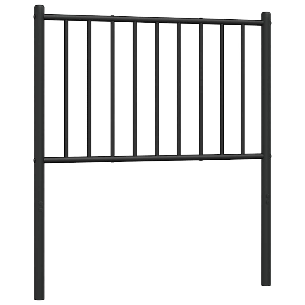 vidaXL Ersatz-Kopfteil Metall Schwarz 75 cm