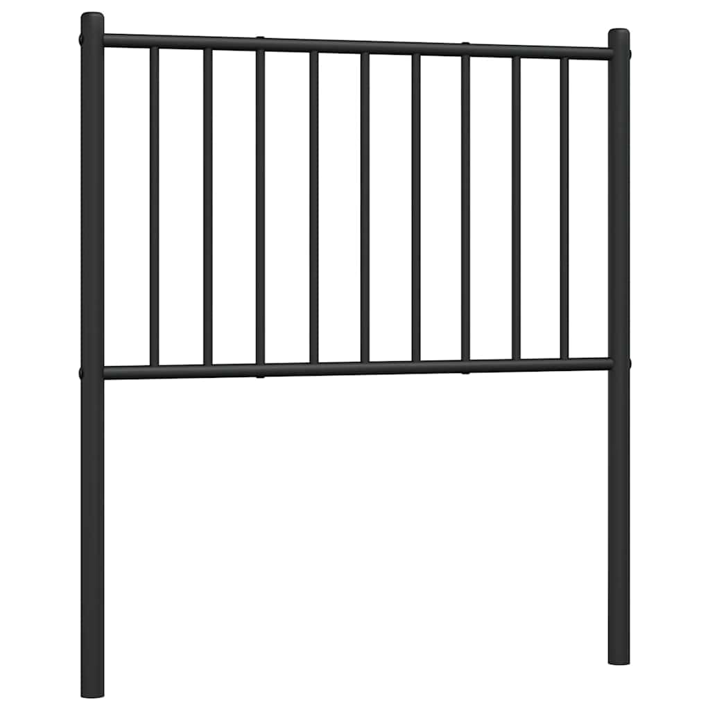 vidaXL Ersatz-Kopfteil Metall Schwarz 75 cm