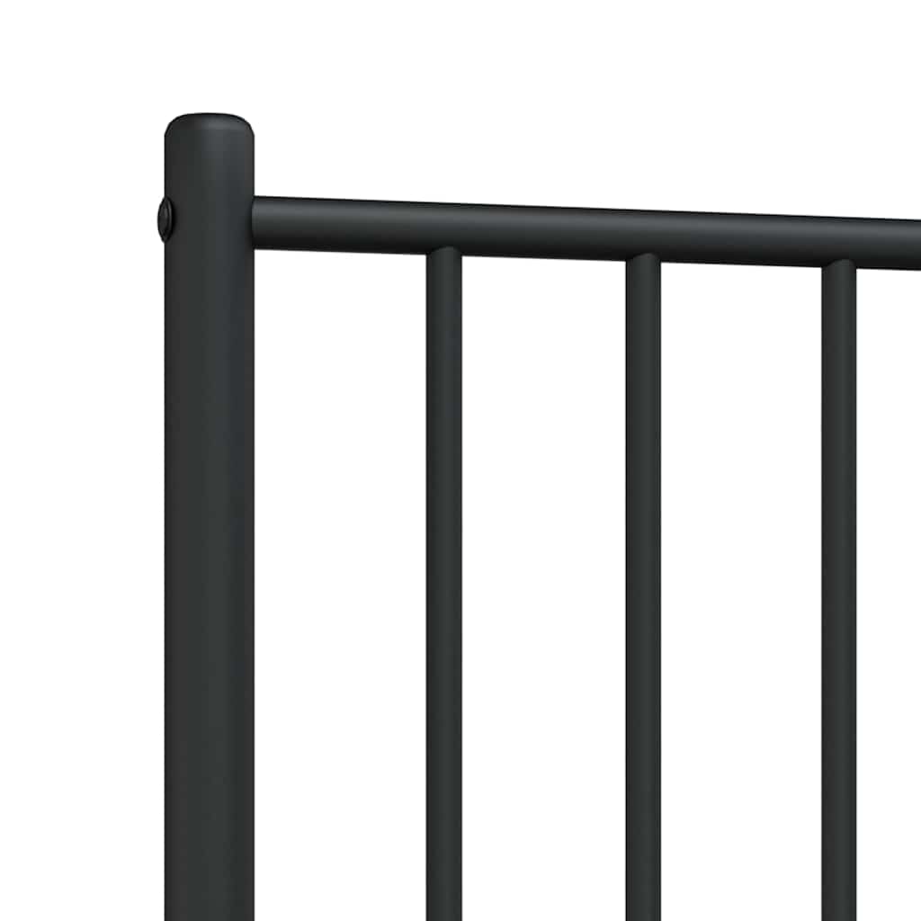 vidaXL Ersatz-Kopfteil Metall Schwarz 75 cm