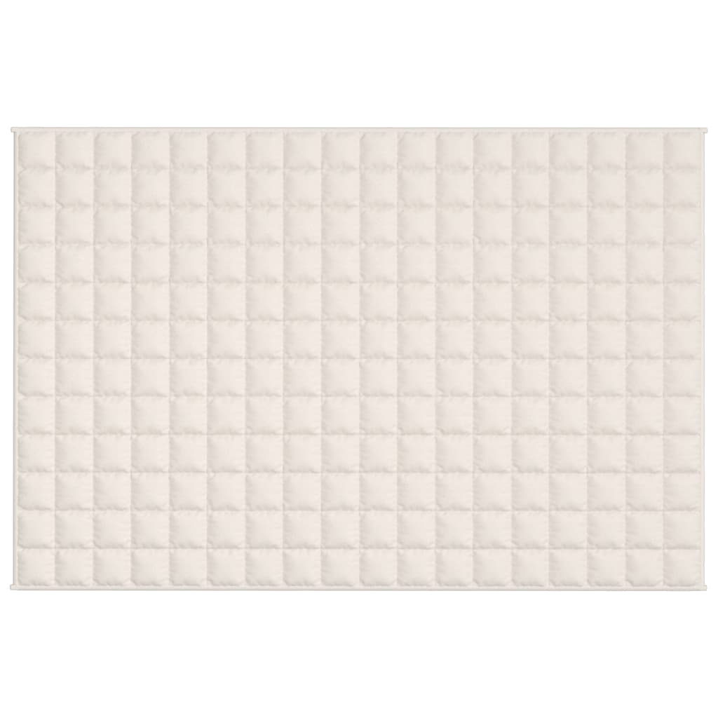 vidaXL Gewichtsdecke Hellcreme 122x183 cm 5 kg Stoff
