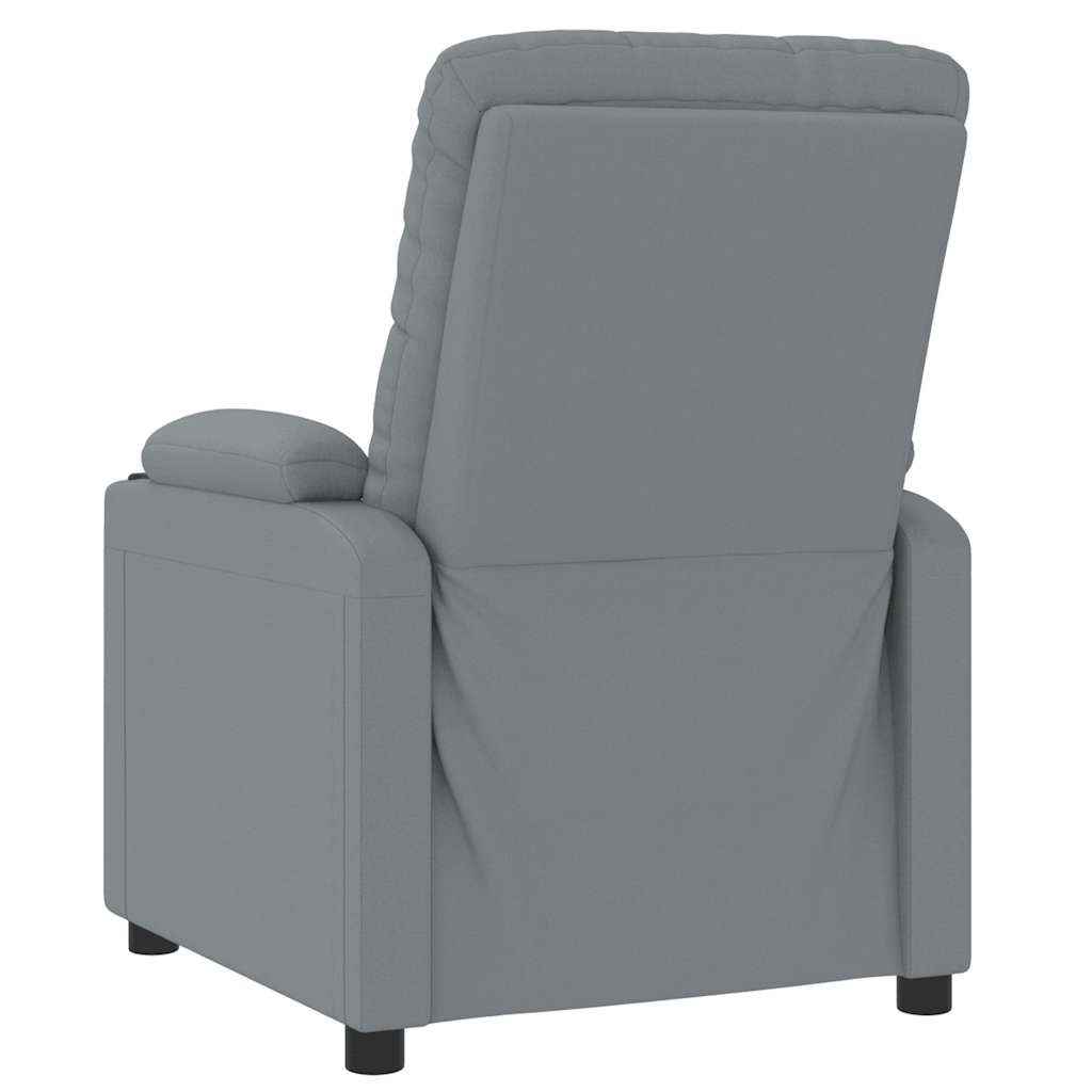 vidaXL Massage-Relaxsessel, hellgrauer Stoff