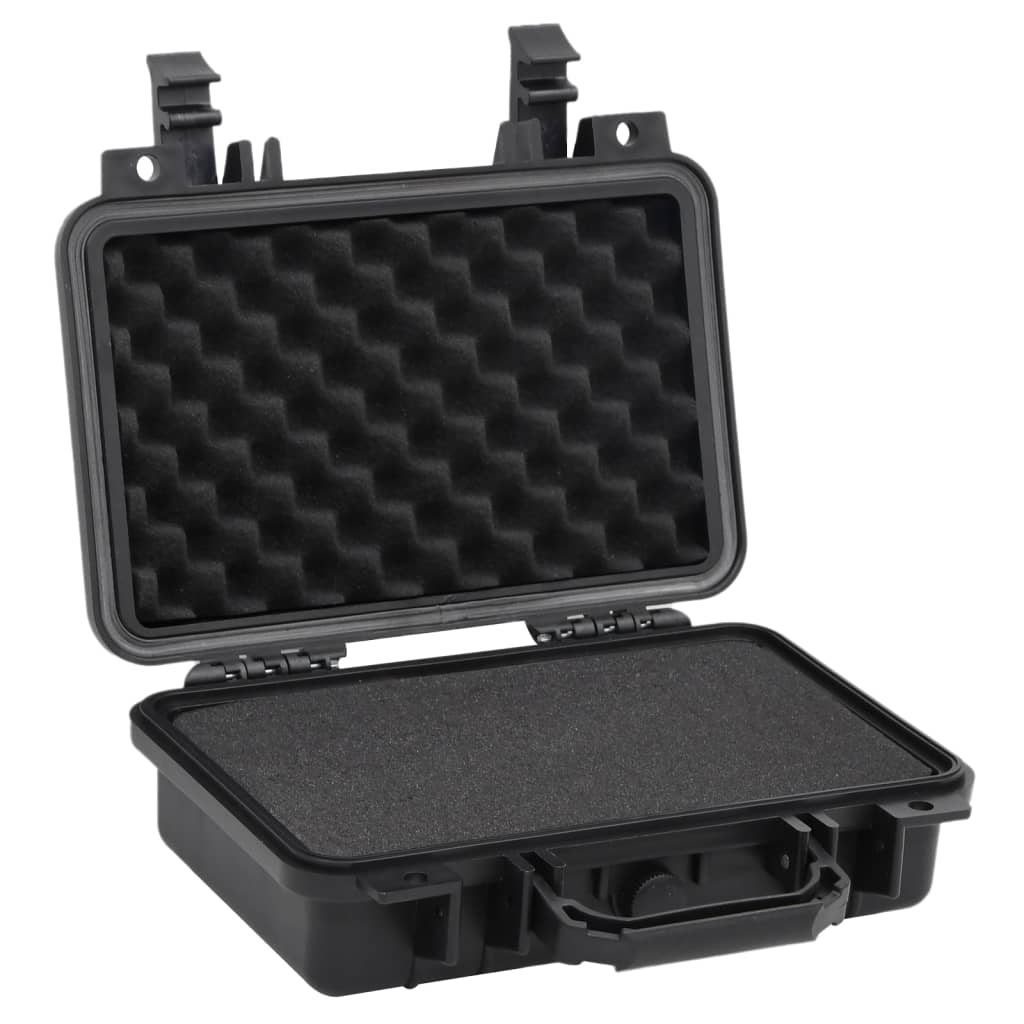 vidaXL Flugkoffer Tragbar Schwarz 30x22x10 cm PP