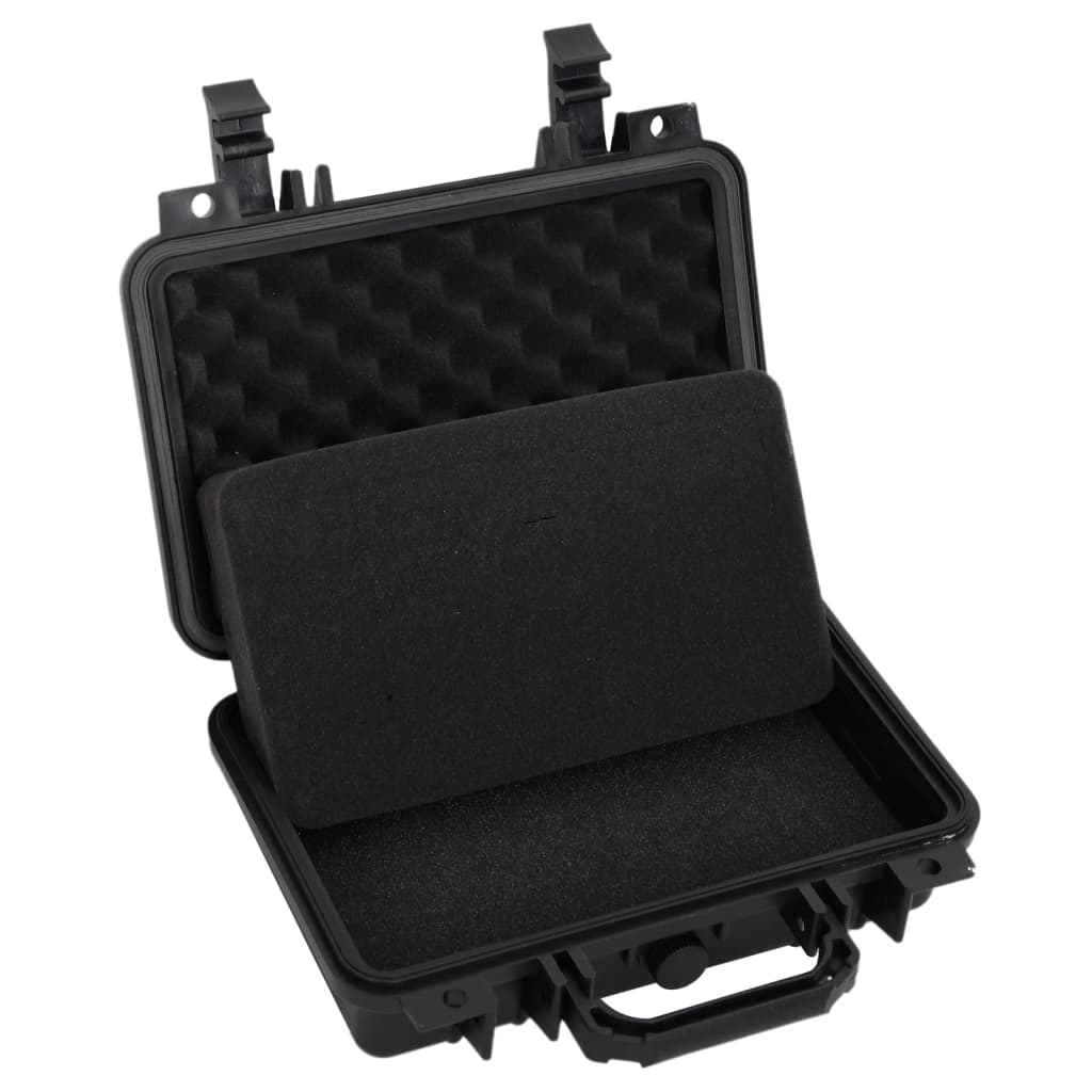 vidaXL Flugkoffer Tragbar Schwarz 30x22x10 cm PP