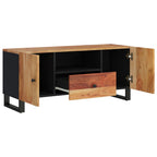 vidaXL TV-Schrank 105x33,5x46 cm Massivholz Akazie & Holzwerkstoff