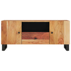 vidaXL TV-Schrank 105x33,5x46 cm Massivholz Akazie & Holzwerkstoff