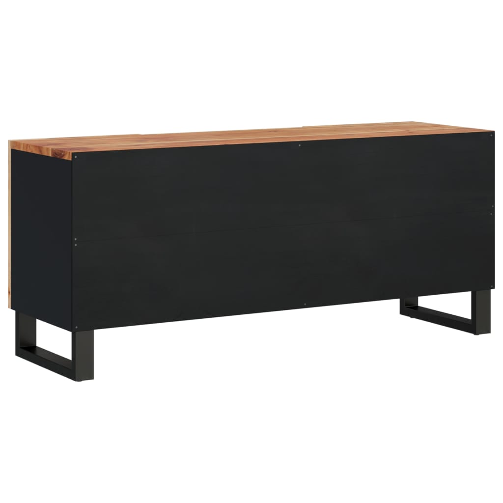 vidaXL TV-Schrank 105x33,5x46 cm Massivholz Akazie & Holzwerkstoff