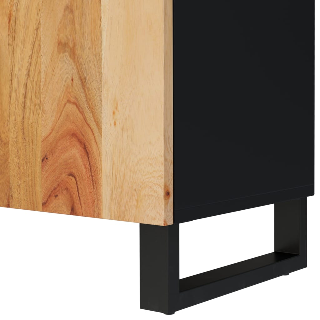 vidaXL TV-Schrank 105x33,5x46 cm Massivholz Akazie & Holzwerkstoff