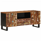 vidaXL TV-Schrank 105x33,5x46 cm Altholz Massiv & Holzwerkstoff