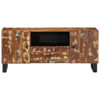 vidaXL TV-Schrank 105x33,5x46 cm Altholz Massiv & Holzwerkstoff