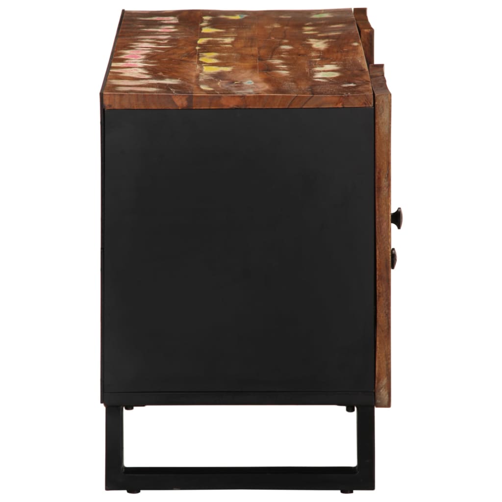 vidaXL TV-Schrank 105x33,5x46 cm Altholz Massiv & Holzwerkstoff