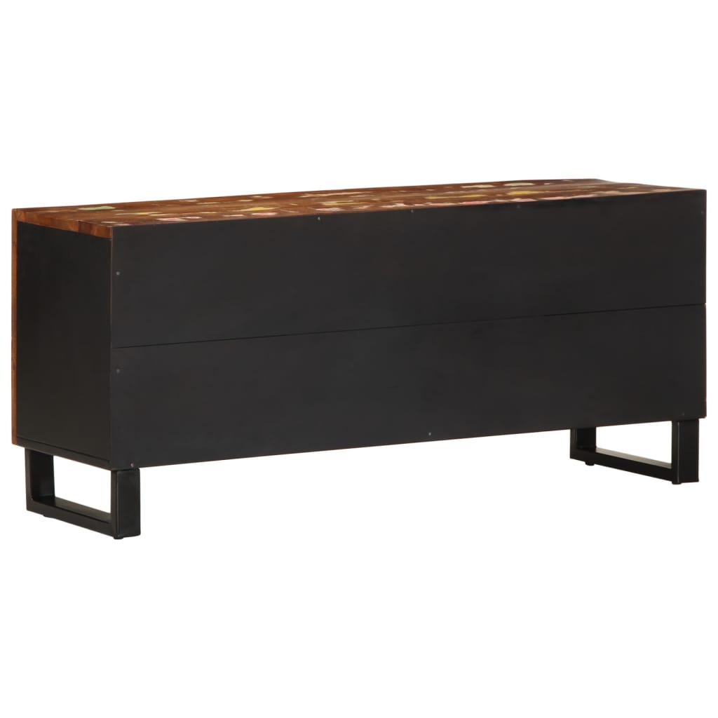 vidaXL TV-Schrank 105x33,5x46 cm Altholz Massiv & Holzwerkstoff